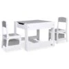 VIDAXL Table Pour Enfants Avec 2 Chaises Blanc Mdf -Élégance Jardin d21f92338a8d7b50
