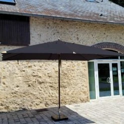 Devant 9 Parasol Droit 4x3 M Noir Pegasia