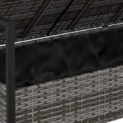 VIDAXL Banc De Jardin à 2 Places Avec Coussins Gris Résine Tressée -Élégance Jardin e7591c15eeae4cc8