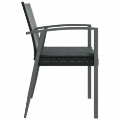 VIDAXL Chaises De Jardin Et Coussins Lot De 6 Noir 56,5x57x83 Cm Rotin 13 VIDAXL Chaises De Jardin Et Coussins Lot De 6 Noir 56,5x57x83 Cm Rotin -Élégance Jardin e90df8fc2f692cfe