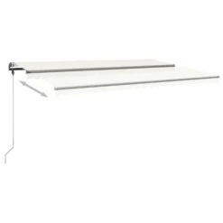 VIDAXL Auvent Manuel Rétractable Avec Led 500x350 Cm Crème 14 VIDAXL Auvent Manuel Rétractable Avec Led 500x350 Cm Crème -Élégance Jardin e9a14681cac012aa