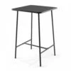 Table De Bar Carrée En Acier Gris Anthracite -Élégance Jardin eb21f3203cacb54f