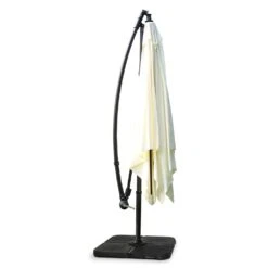Parasol Déporté Carré 3x3m Aluminium écru -Élégance Jardin f34f2589ac1f9678