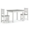 VIDAXL Ensemble De Table Et Chaises Enfants 3 Pcs Blanc Et Gris Mdf -Élégance Jardin f6ac9cf2e8e90478