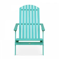Fauteuil Relax Pliant En Bois D'eucalyptus Turquoise -Élégance Jardin fa1bba67d896b06d